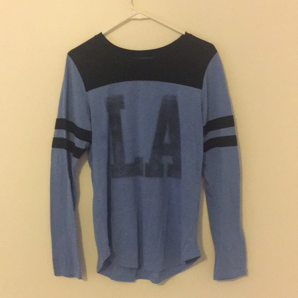 Blue Stranded LA long sleeved shirt